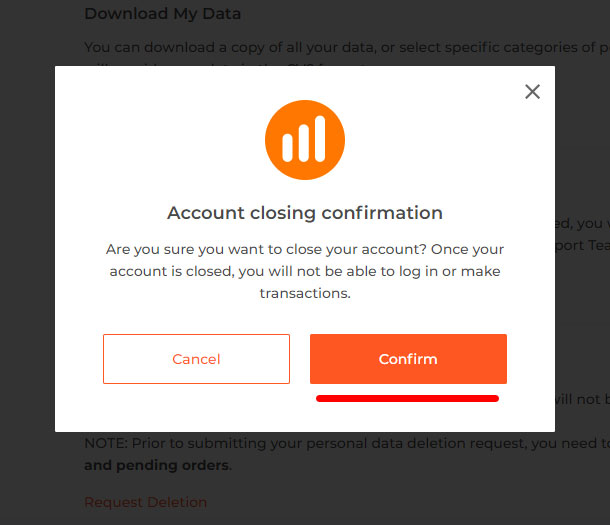 Why should trader close account
